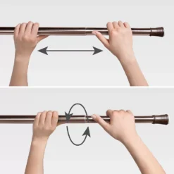 Sonoma Goods For Life® Basic End Cap Steel Tension Shower Rod -Sonoma Goods For Life Shop 3284500 ALT2