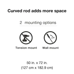 Sonoma Goods For Life® Aluminum Dual Curved Shower Rod -Sonoma Goods For Life Shop 3289031 ALT3