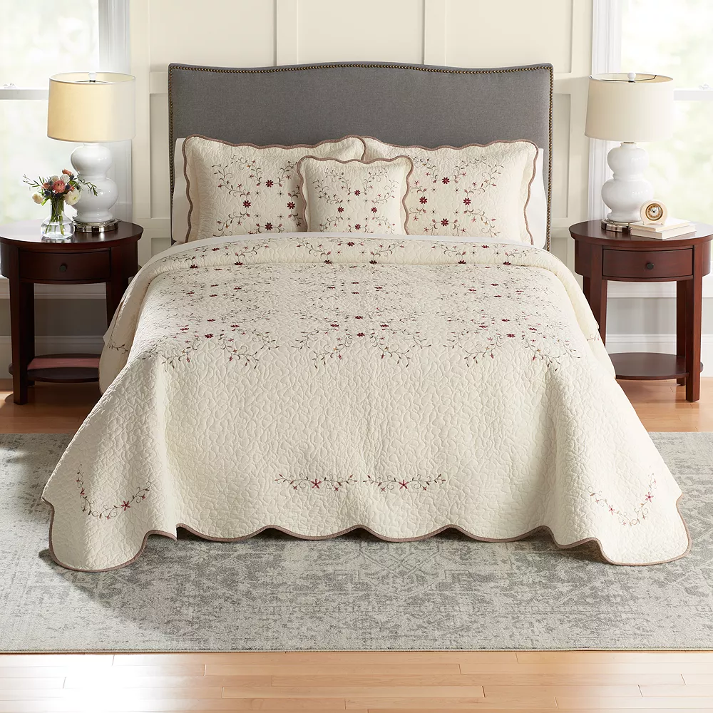 Sonoma Goods For Life® Embroidered Bedspread Or Sham 1 Sonoma Goods For Life® Embroidered Bedspread Or Sham