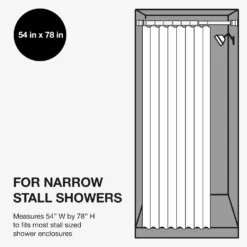 Sonoma Goods For Life® Medium Weight PEVA Stall Shower Curtain Liner -Sonoma Goods For Life Shop 3363247 ALT4