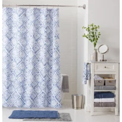 Sonoma Goods For Life™ Tile Print Shower Curtain