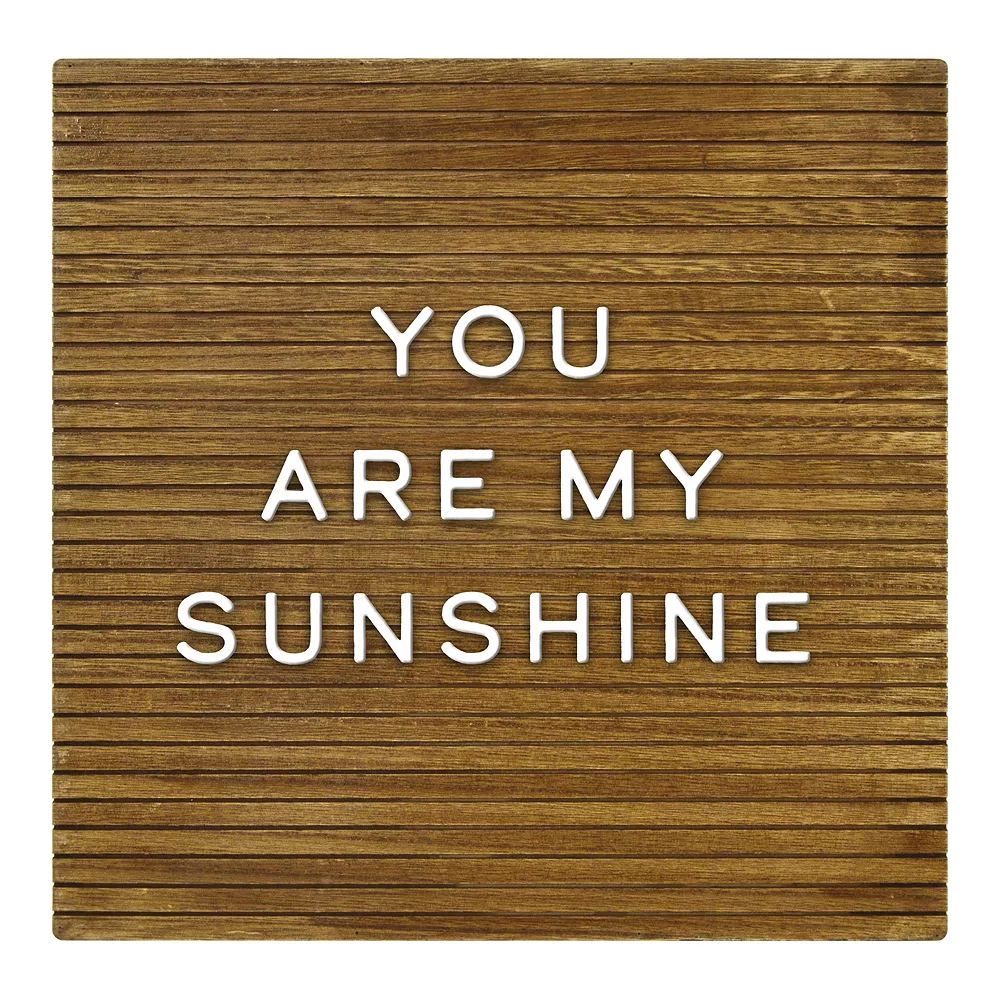 Sonoma Goods For Life® 12" X 12" Brown Frameless Letterboard 1 Sonoma Goods For Life® 12" X 12" Brown Frameless Letterboard