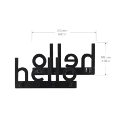 Sonoma Goods For Life® Hello 4-Hook Wall Decor -Sonoma Goods For Life Shop 5548132 ALT3