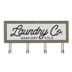 Sonoma Goods For Life® 4-Hook Laundry Co. Wall Decor