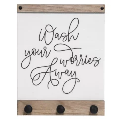 Sonoma Goods For Life® Wash Your Worries Away 3-Hook Laundry Wall Decor