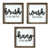 Sonoma Goods For Life® Brush Wash Hang Bathroom Wall Decor 3-piece Set