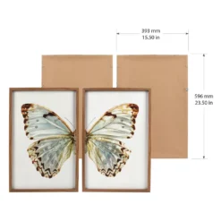 Sonoma Goods For Life® Butterfly Framed Wall Art 2-piece Set -Sonoma Goods For Life Shop 5636627 ALT4