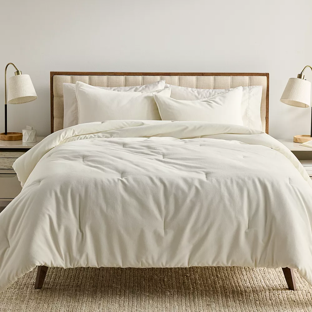 Sonoma Goods For Life® Cotton Velvet Comforter Set With Shams 1 Sonoma Goods For Life® Cotton Velvet Comforter Set With Shams