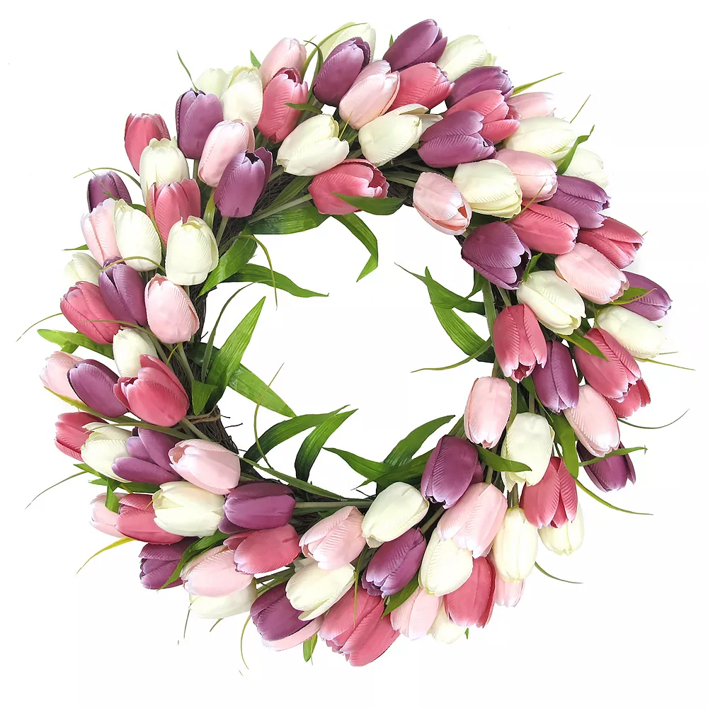 Sonoma Goods For Life® Artificial Tulip Wreath 1 Sonoma Goods For Life® Artificial Tulip Wreath