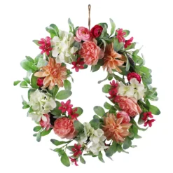Sonoma Goods For Life® Artificial Pink Peony Wreath