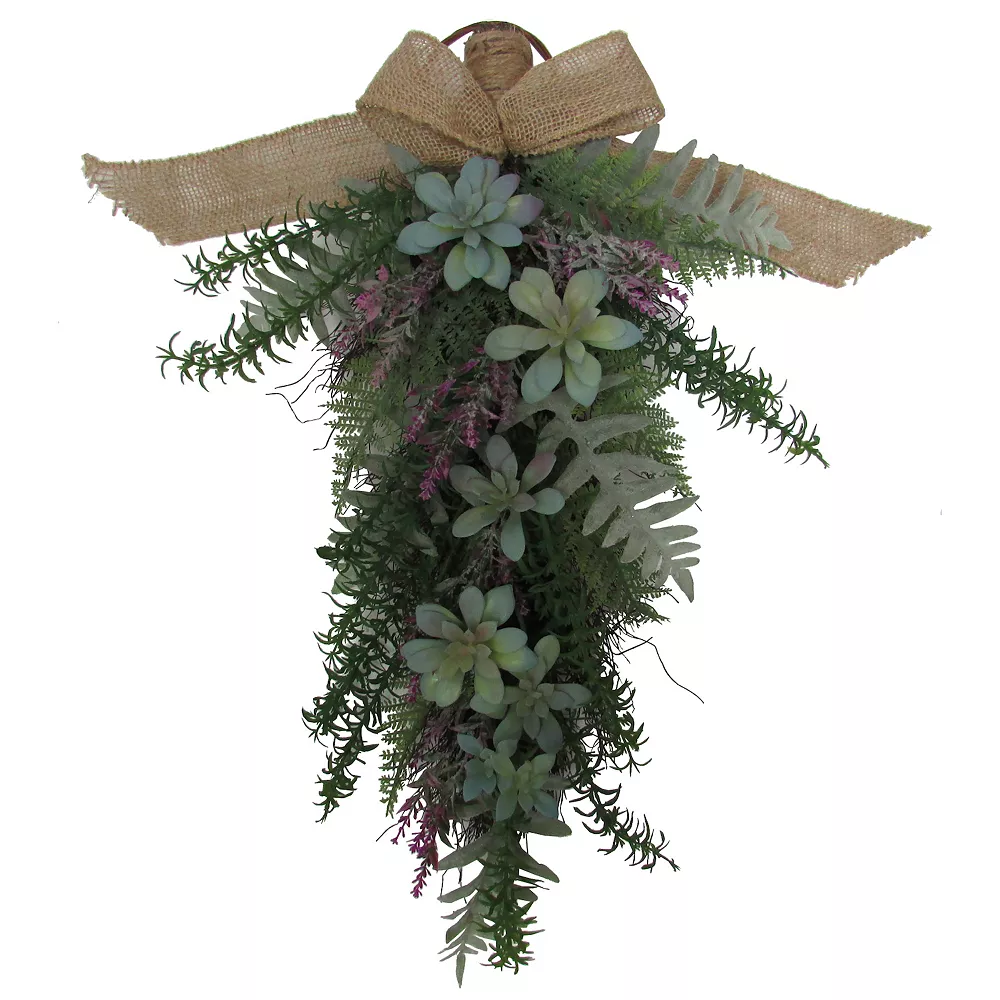 Sonoma Goods For Life® Artificial Succulent Fern Teardrop Wall Decor 1 Sonoma Goods For Life® Artificial Succulent Fern Teardrop Wall Decor