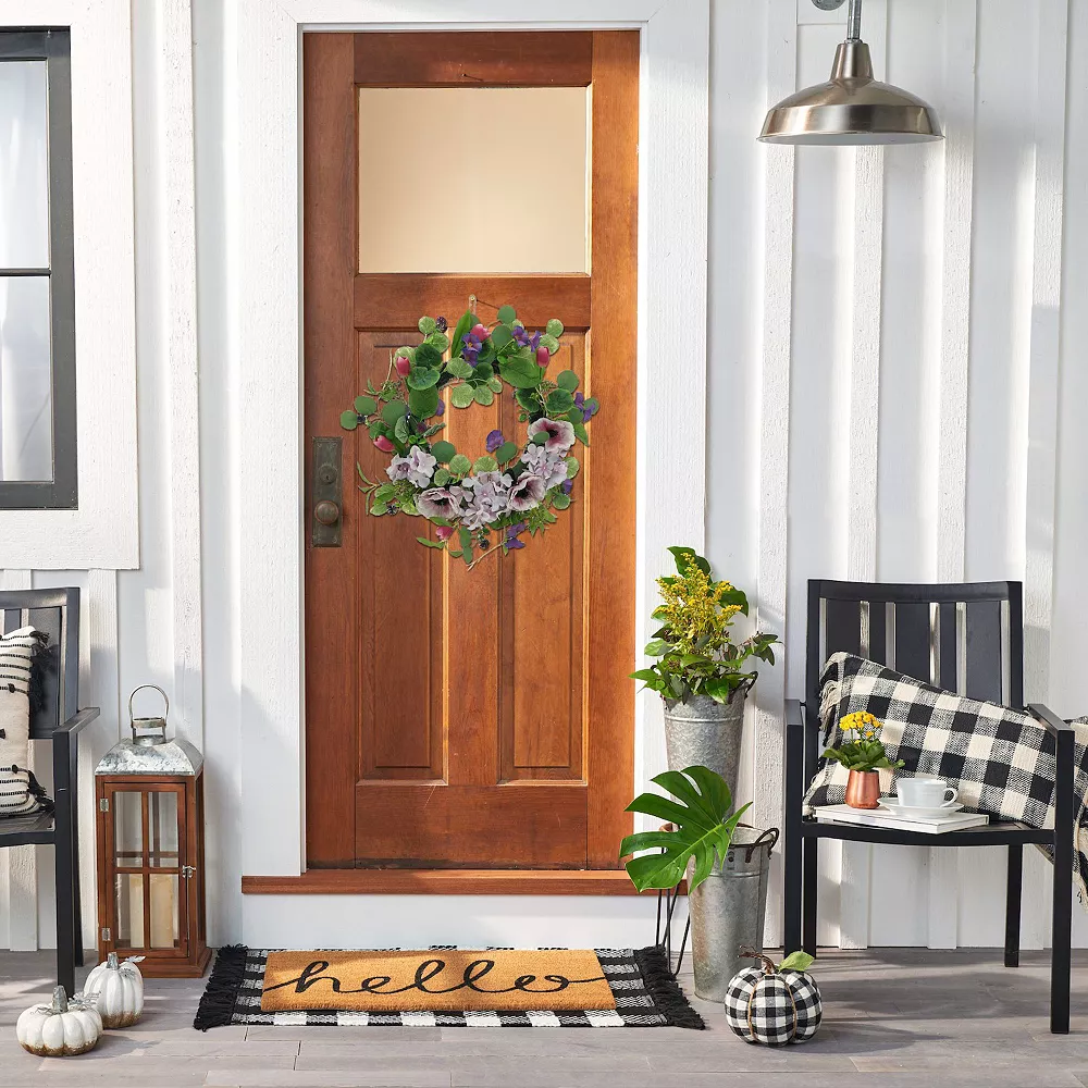 Sonoma Goods For Life® Asymmetrical Artificial Poppy Tulip Wreath 2 Sonoma Goods For Life® Asymmetrical Artificial Poppy Tulip Wreath - Image 2