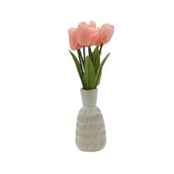 Sonoma Goods For Life® Artificial Pink Tulip Vase Table Decor -Sonoma Goods For Life Shop 5904648 ALT2