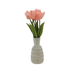Sonoma Goods For Life® Artificial Pink Tulip Vase Table Decor -Sonoma Goods For Life Shop 5904648 ALT3