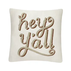 Sonoma Goods For Life® Ivory "Hey Y'all" Pillow