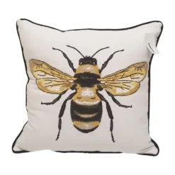 Sonoma Goods For Life® Ivory Bee Pillow