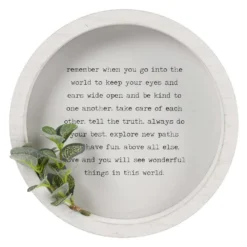 Sonoma Goods For Life® Round Sentiment With Botanical Décor