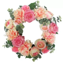 Sonoma Goods For Life® Artificial Hydrangea Cabbage Rose Wreath