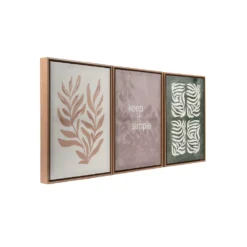 Sonoma Goods For Life® Keep It Simple Leaves Framed Wall Art 3-piece Set -Sonoma Goods For Life Shop 6021257 ALT2